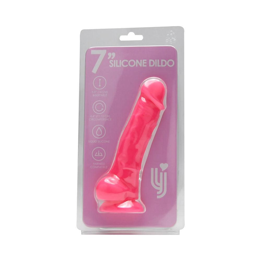 loving-joy-7-inch-realistic-silicone-dildo-with-suction-cup-and-balls-pink