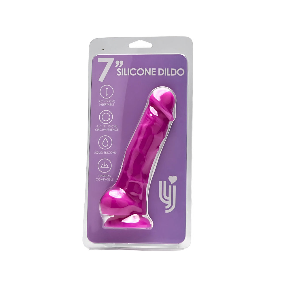loving-joy-7-inch-realistic-silicone-dildo-with-suction-cup-and-balls-purple