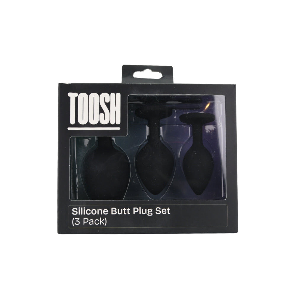 toosh-silicone-butt-plug-black-set-of-3-clear-stone