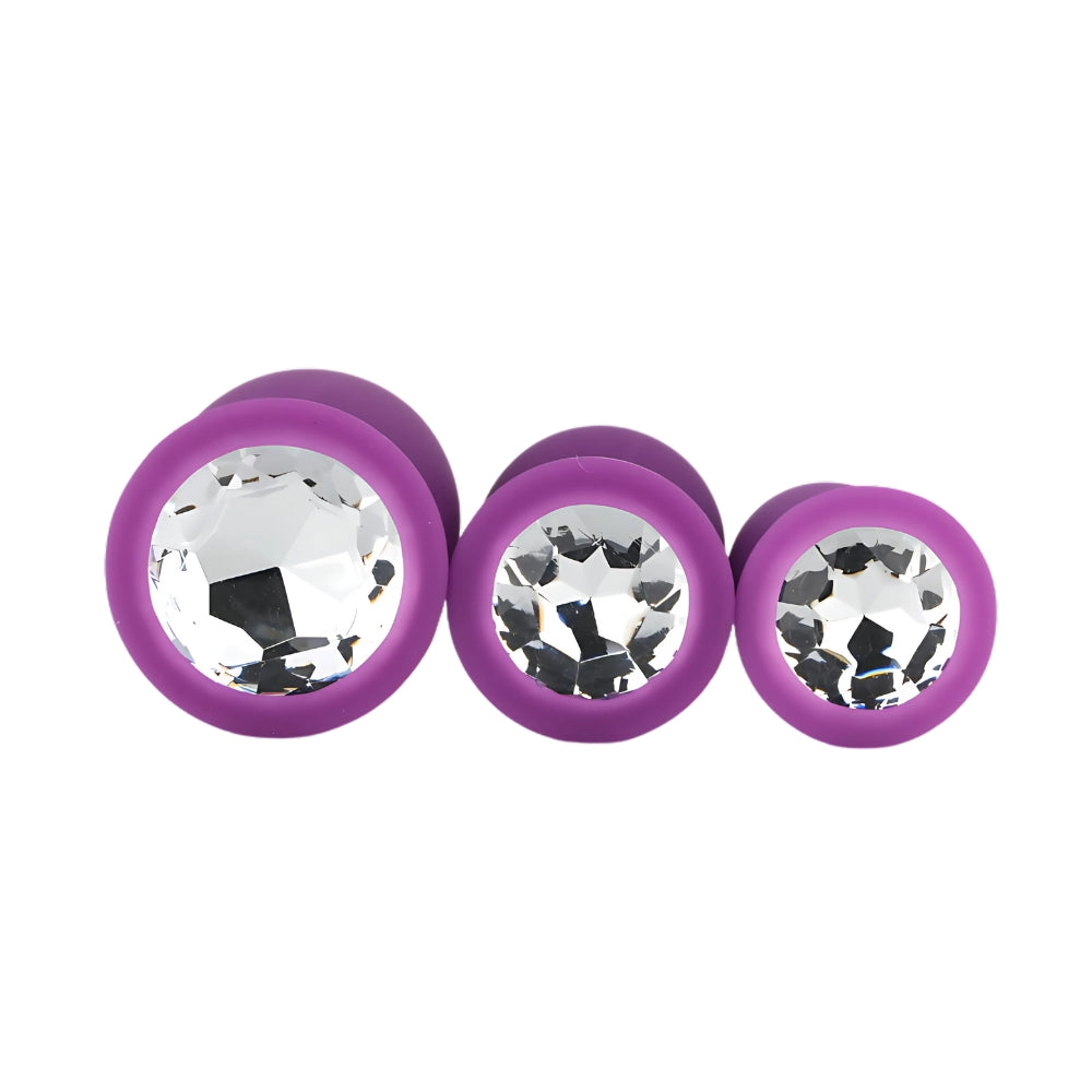 toosh-silicone-butt-plug-purple-set-of-3-clear-stone