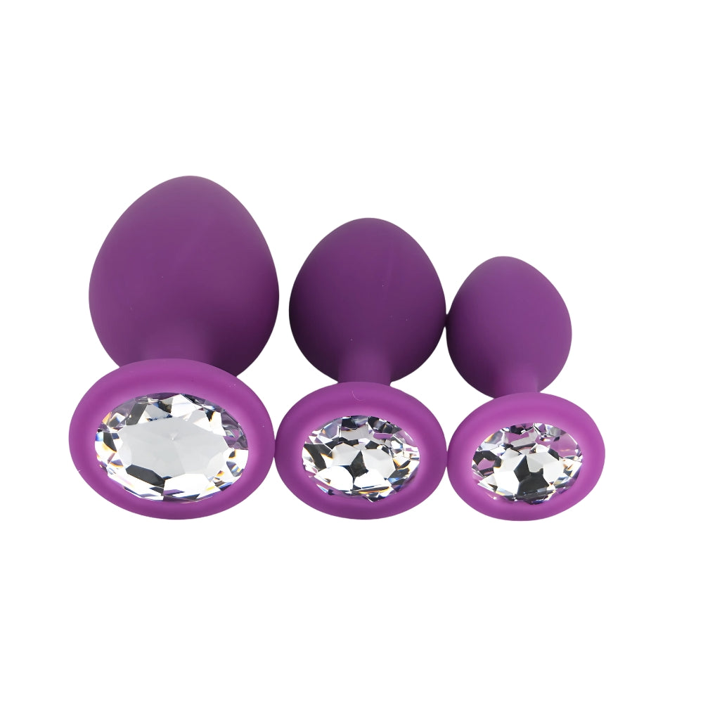 toosh-silicone-butt-plug-purple-set-of-3-clear-stone