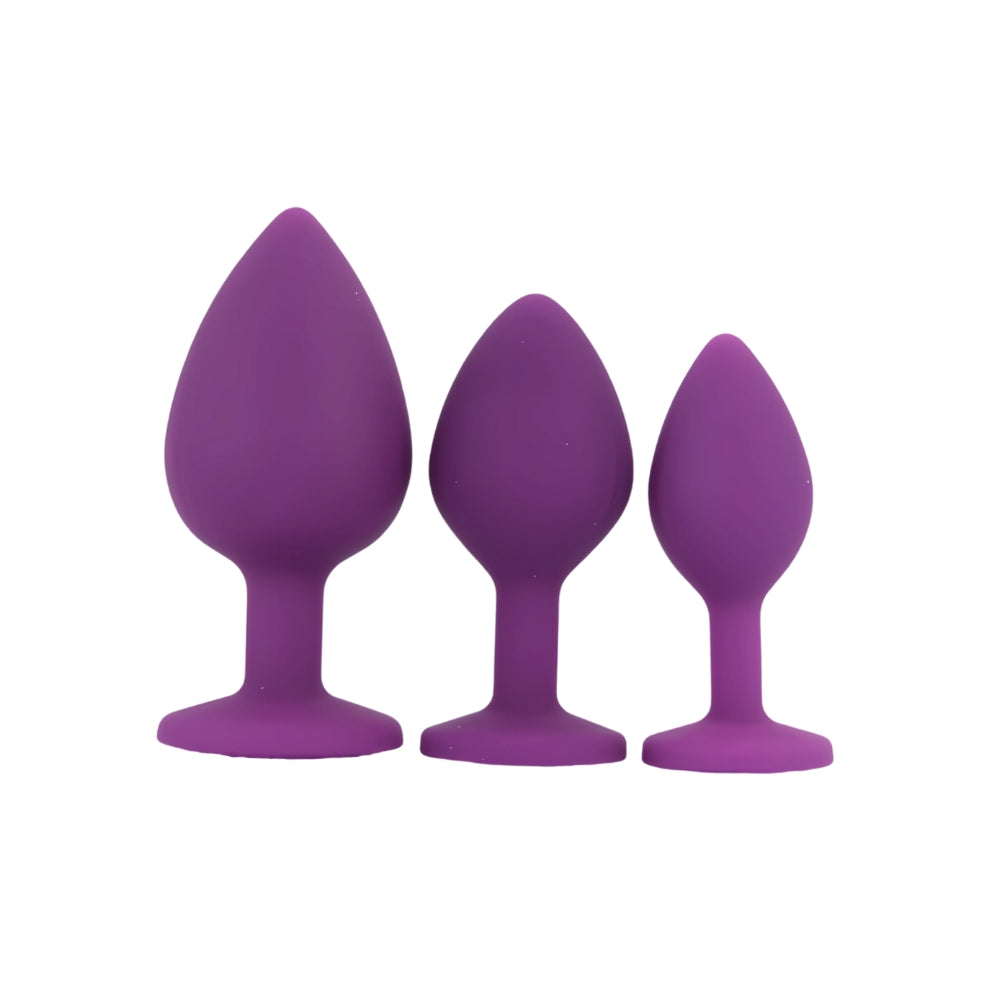 toosh-silicone-butt-plug-purple-set-of-3-clear-stone