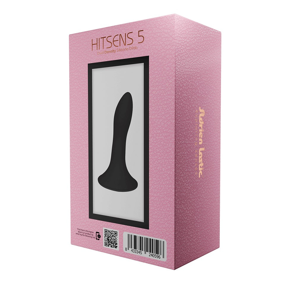 cushioned-core-suction-cup-silicone-dildo-5-inch