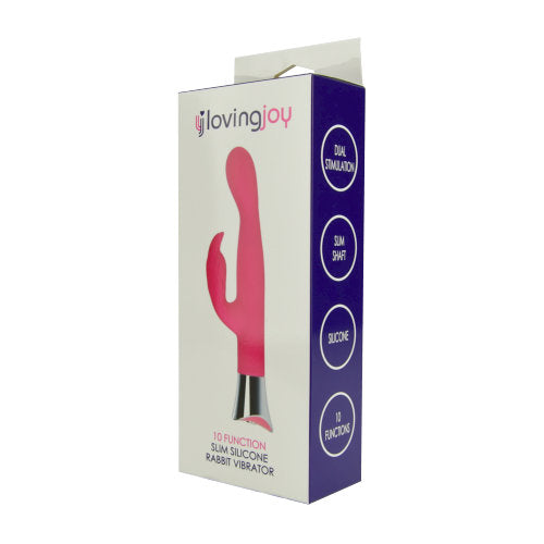 loving-joy-10-function-slim-silicone-rabbit-vibrator-pink