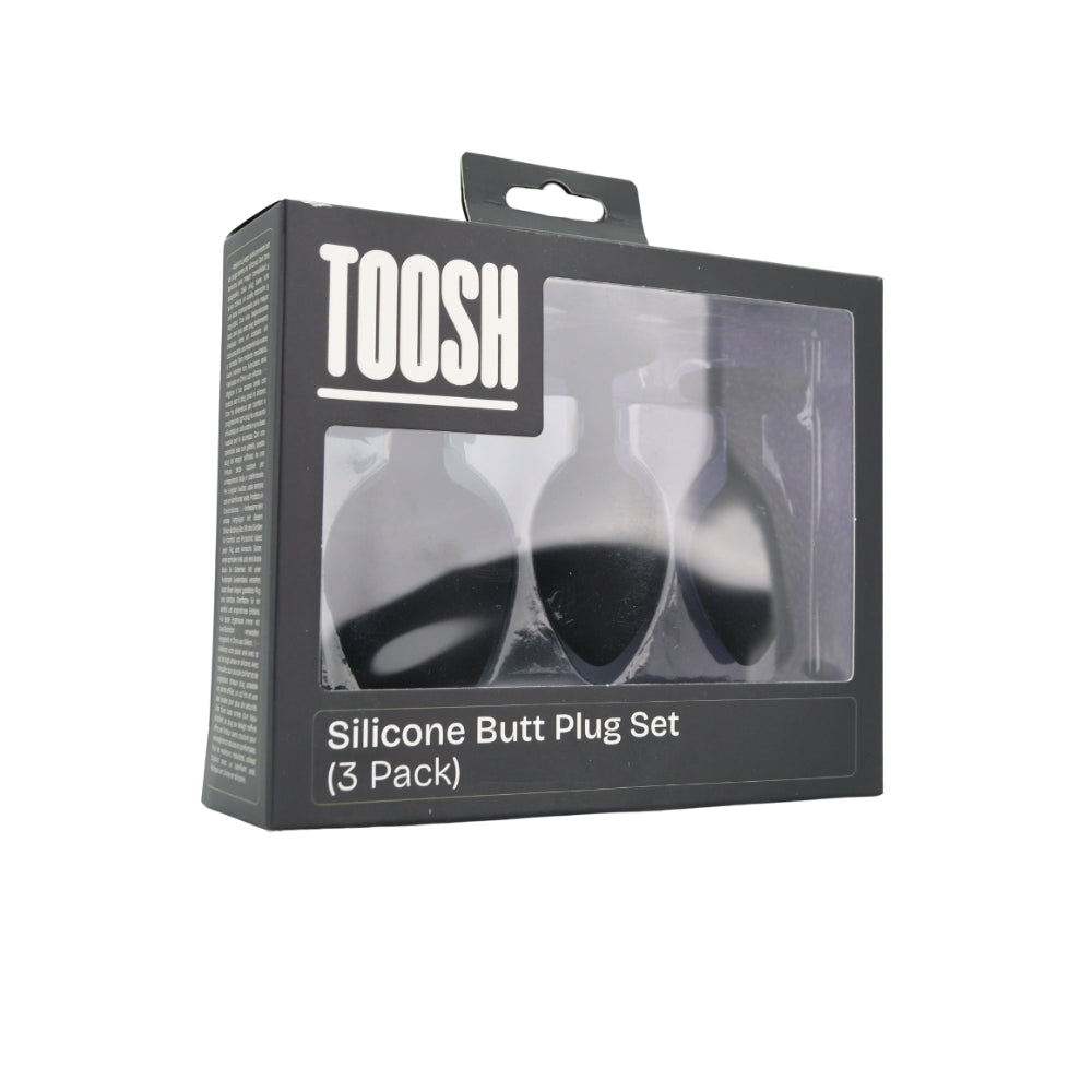 toosh-silicone-butt-plug-black-set-of-3-clear-stone