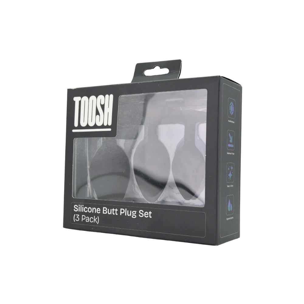toosh-silicone-butt-plug-black-set-of-3-clear-stone