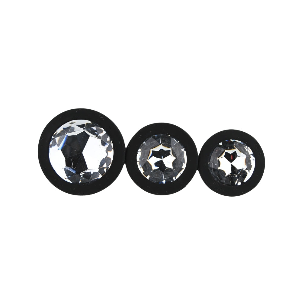 toosh-silicone-butt-plug-black-set-of-3-clear-stone