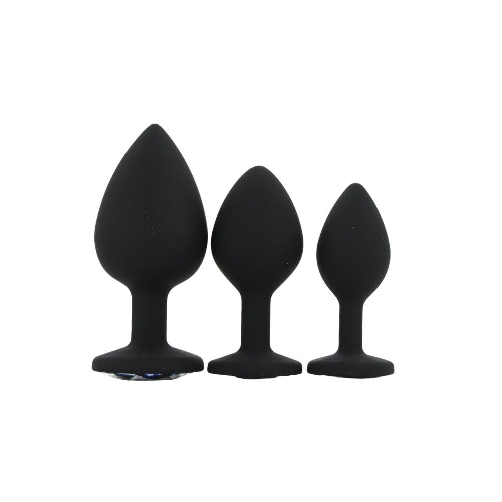 toosh-silicone-butt-plug-black-set-of-3-clear-stone